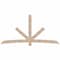 Ekena Millwork Alberta Smooth Timber Gable Bracket, Douglas Fir, 108"W x 54"H x 1 1/2"D x 5 1/2"F, 12/12 Pitch GBW108X54X0206ALB00SDF - alternate 1